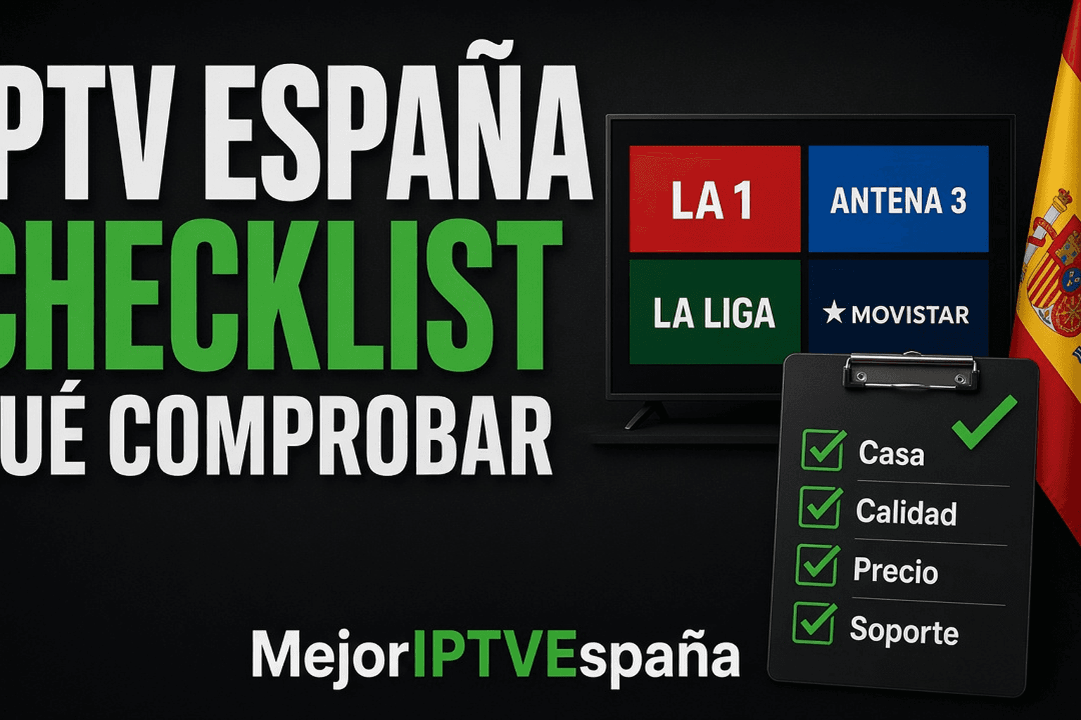 Checklist IPTV España — qué comprobar antes de contratar Mando y Smart TV — checklist IPTV España